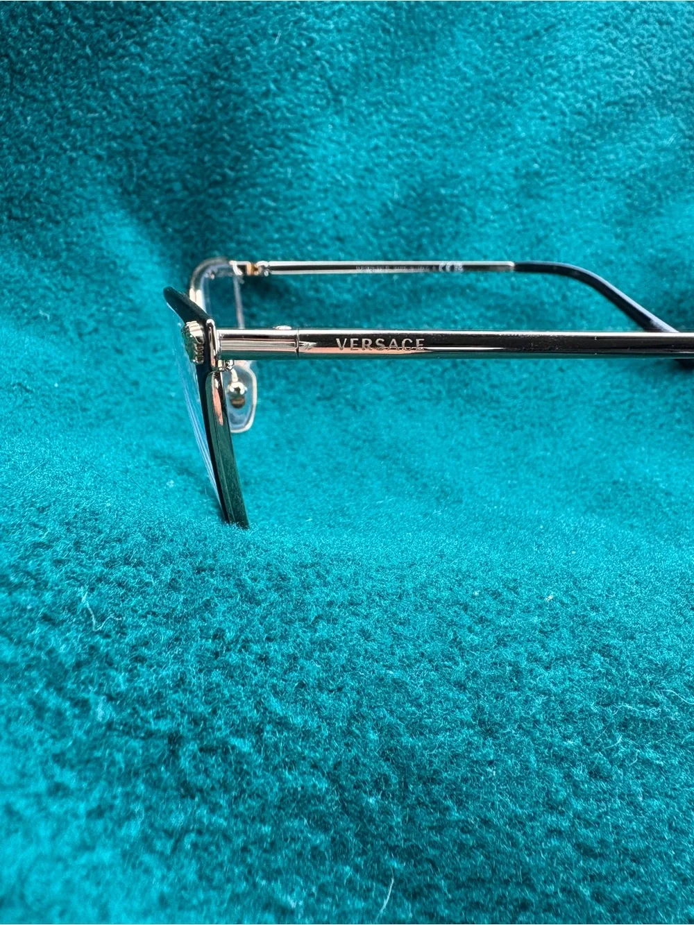 Versace Cat-Eye Prescription Glasses with Gold Accent
